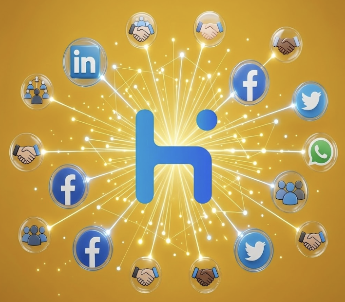 Network hiring illustration